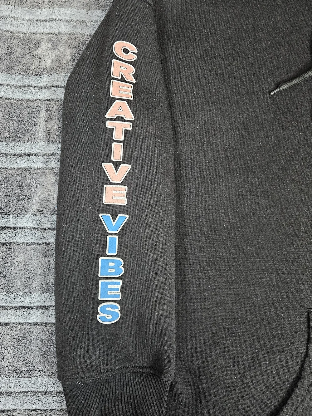 Orange Kiss Black Neko Otome Anime Girl Graphic Zip-Up Hoodie Size L